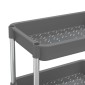 vidaXL Τρόλεϊ Κουζίνας 5 Επιπέδων Γκρι 42 x 29 x 128 εκ. Σίδερο/ABS