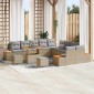 vidaXL Σετ Καναπέ Κήπου 13 τμχ. 12-Αριθμός καθισμάτων
