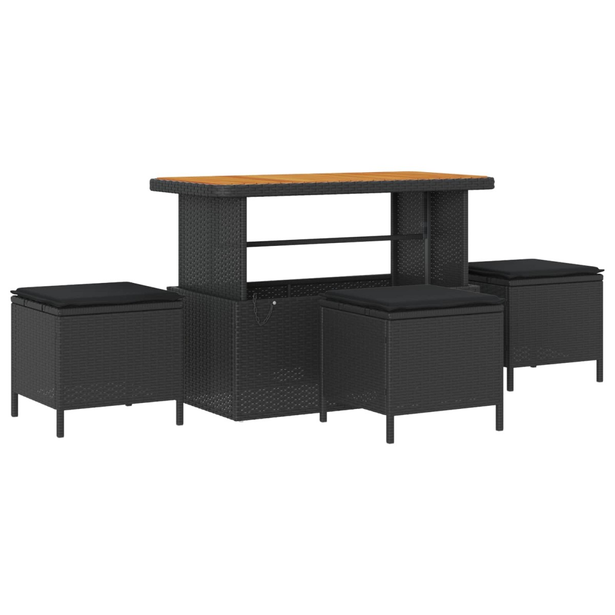 vidaXL Σετ Καναπέ Κήπου 14 τμχ. 13-Αριθμός καθισμάτων Μαύρο