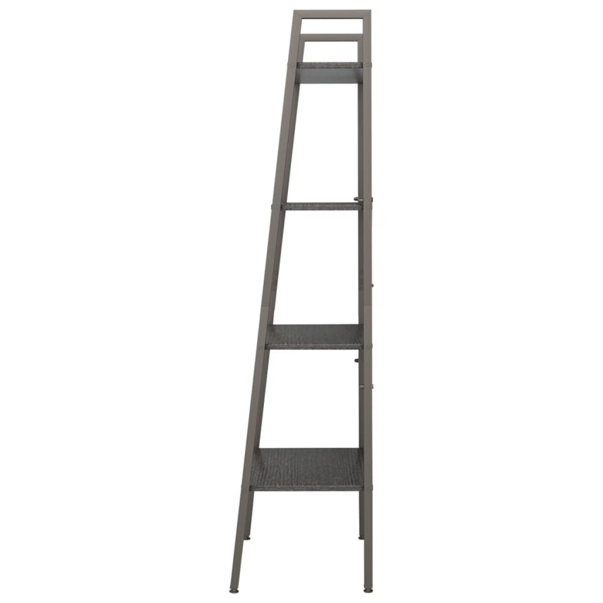 vidaXL Ραφιέρα Όρθια 4 Επιπέδων Μαύρη 56 x 35 x 140 εκ.