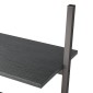 vidaXL Ραφιέρα Κεκλιμένη 3 Επιπέδων Μαύρη 64x34x116 εκ.