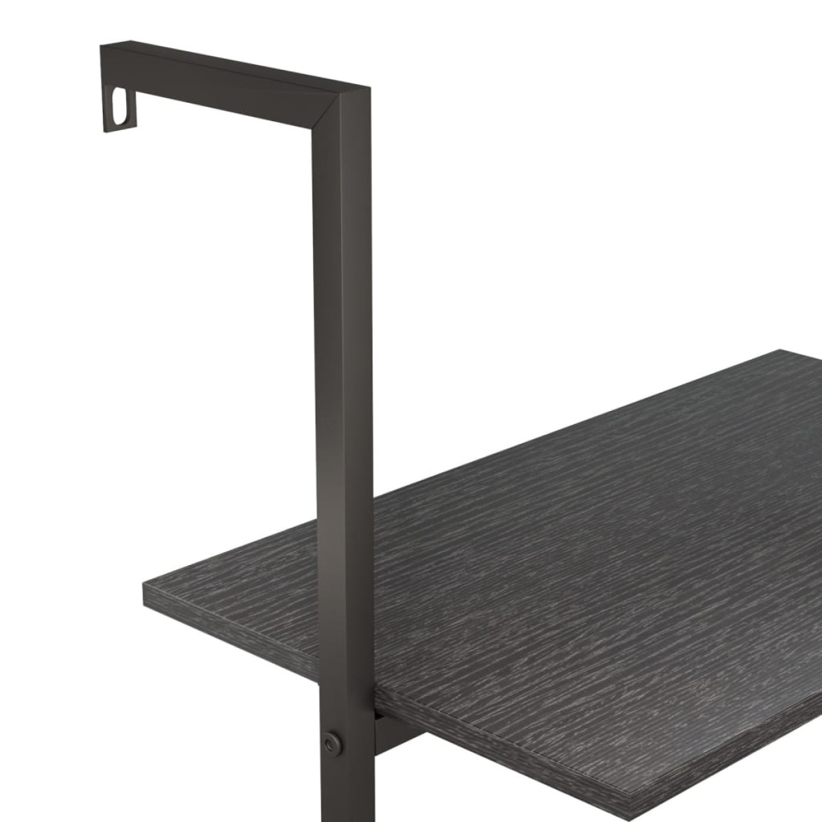 vidaXL Ραφιέρα Κεκλιμένη 3 Επιπέδων Μαύρη 64x35x120,5 εκ.