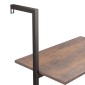 vidaXL Ραφιέρα Κεκλιμένη 4 Επιπέδων Σκούρο Καφέ & Μαύρο 64x35x152,5εκ.