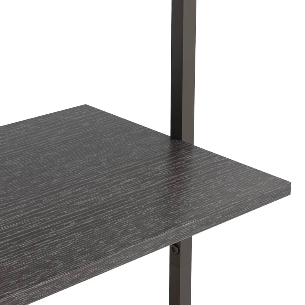 vidaXL Ραφιέρα Κεκλιμένη 4 Επιπέδων Μαύρη 64 x 35 x 152,5 εκ.