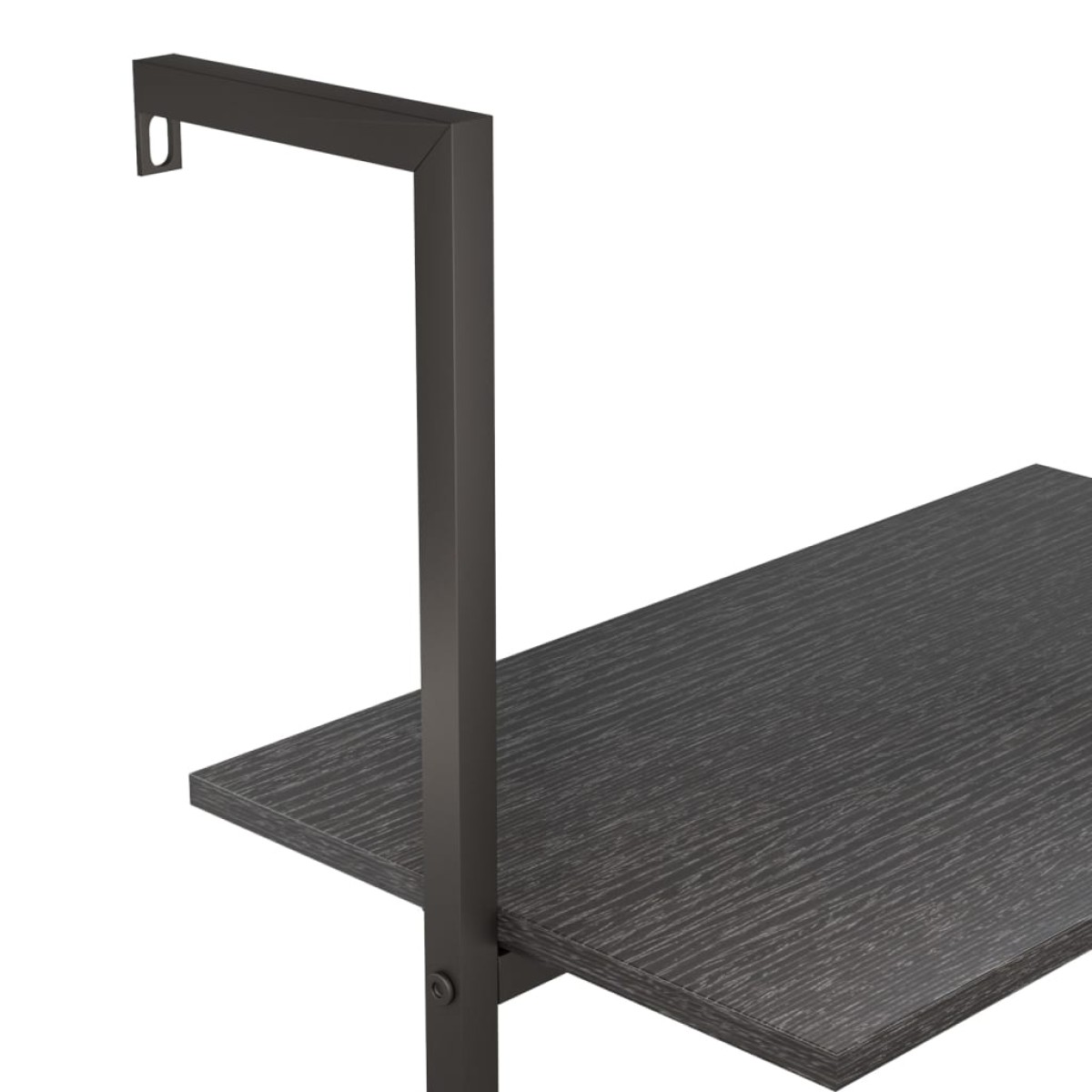 vidaXL Ραφιέρα Κεκλιμένη 4 Επιπέδων Μαύρη 64 x 35 x 152,5 εκ.