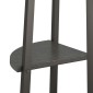 vidaXL Ραφιέρα Γωνιακή 3 Επίπεδων Μαύρο 45,5x31,5x120 εκ.
