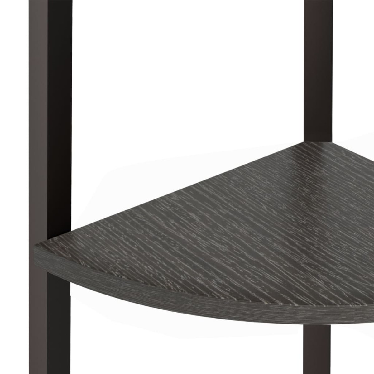 vidaXL Ραφιέρα Γωνιακή 4 Επίπεδων Μαύρη 45,5 x 31,5 x 150 εκ.