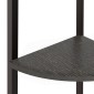 vidaXL Ραφιέρα Γωνιακή 4 Επίπεδων Μαύρη 45,5 x 31,5 x 150 εκ.
