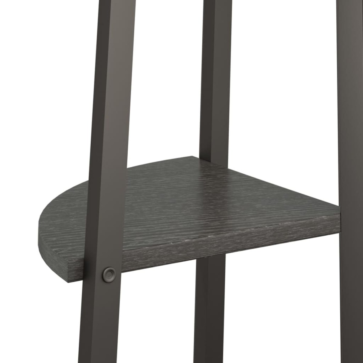 vidaXL Ραφιέρα Γωνιακή 4 Επίπεδων Μαύρη 45,5 x 31,5 x 150 εκ.