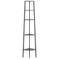 vidaXL Ραφιέρα Γωνιακή 5 Επίπεδων Μαύρη 45,5 x 31,5 x 180 εκ.