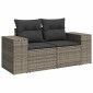 vidaXL Σετ Καναπέ Κήπου 9 τμχ. 6-Αριθμός καθισμάτων Γκρι