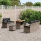 vidaXL Σετ Καναπέ Κήπου 8 τμχ. 7-Αριθμός καθισμάτων Γκρι