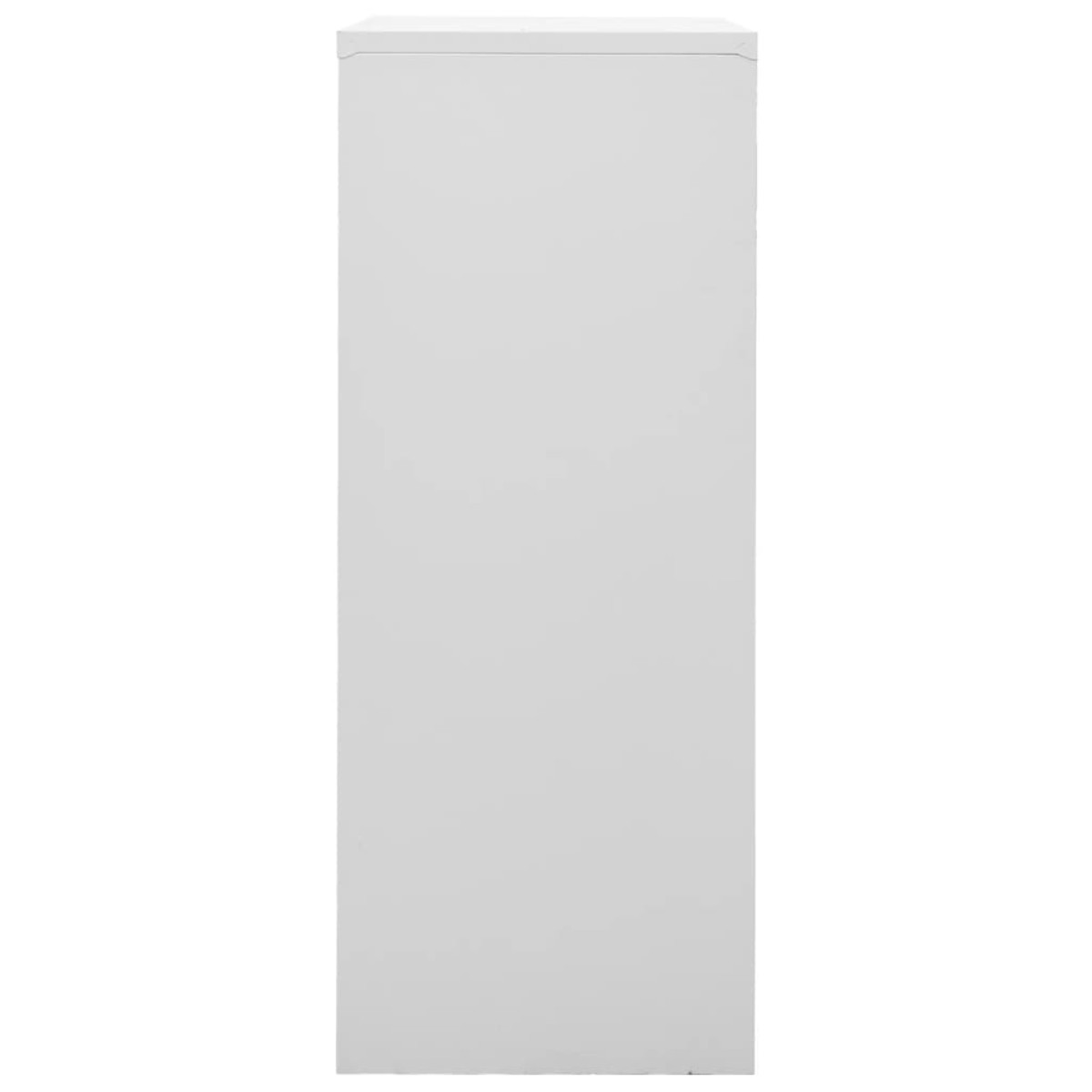 vidaXL Ντουλάπα Γραφείου Ανοιχτό Γκρι 90 x 40 x 102 εκ. Ατσάλινη