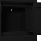 vidaXL Ντουλάπα Γραφείου Μαύρη 90 x 40 x 102 εκ. Ατσάλινη