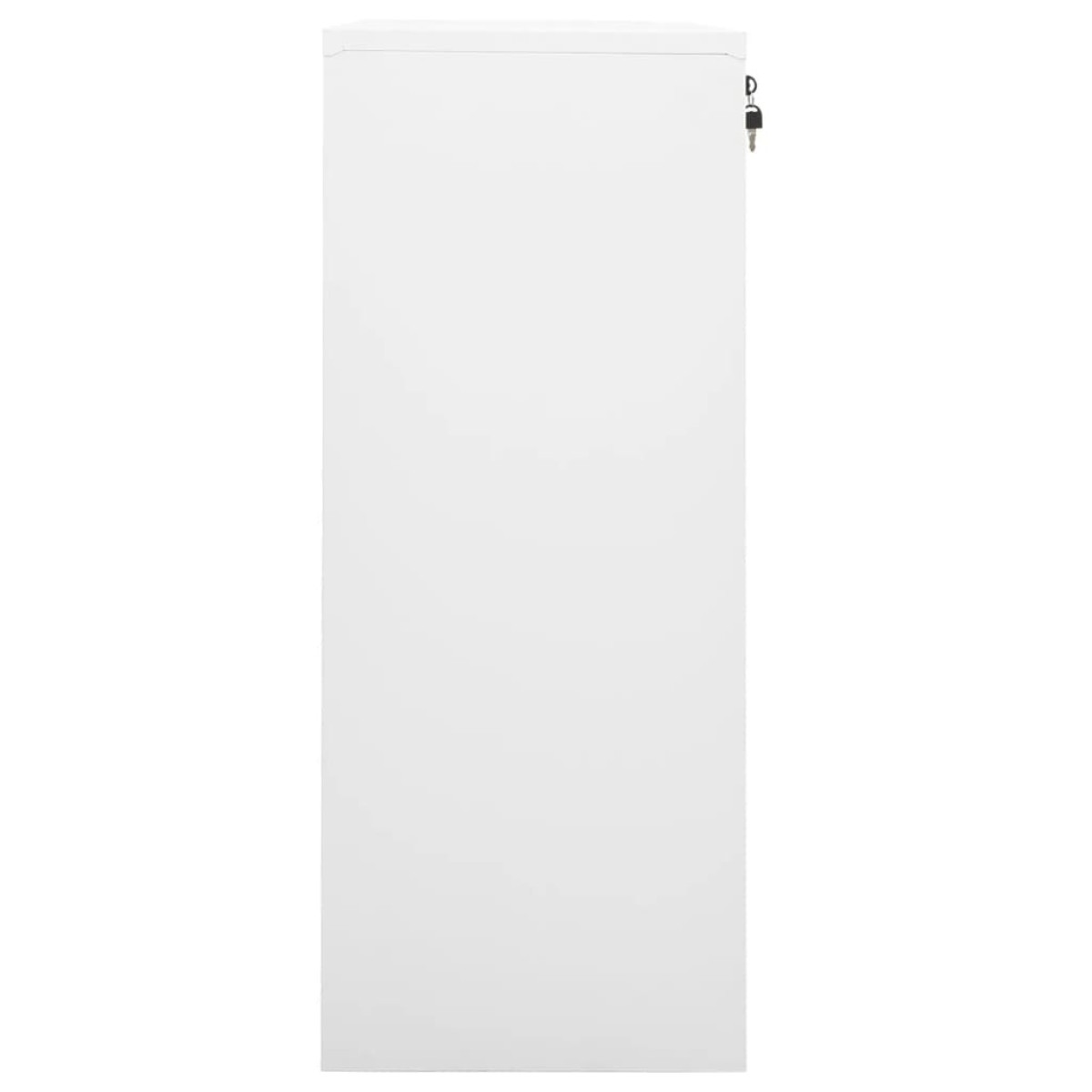 vidaXL Ντουλάπα Γραφείου Λευκή 90 x 40 x 102 εκ. Ατσάλινη