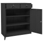 vidaXL Ντουλάπα Γραφείου Ανθρακί 90 x 40 x 102 εκ. Ατσάλινη