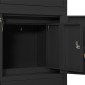 vidaXL Ντουλάπα Γραφείου Ανθρακί 90 x 40 x 180 εκ. Ατσάλινη