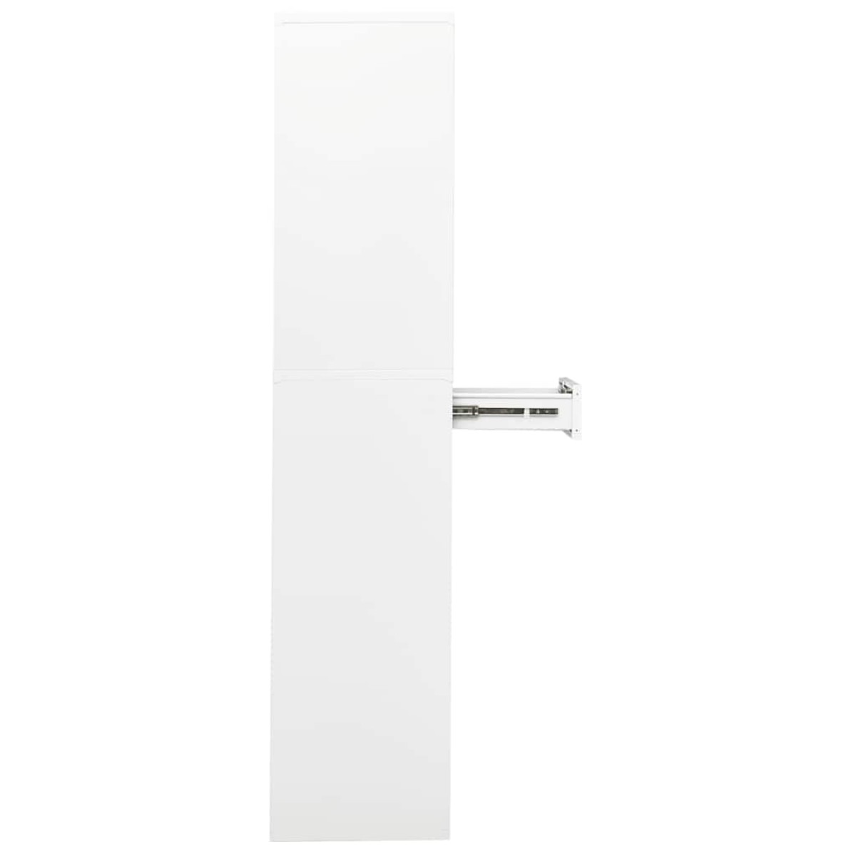 vidaXL Ντουλάπα Γραφείου Λευκή 90 x 40 x 180 εκ. Ατσάλινη