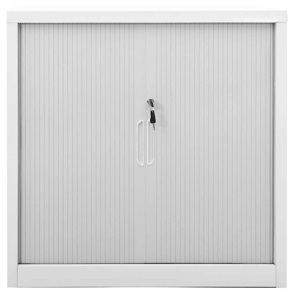 vidaXL Ντουλάπι με Συρόμενη Πόρτα Γκρι 90 x 40 x 90 εκ. Ατσάλινο