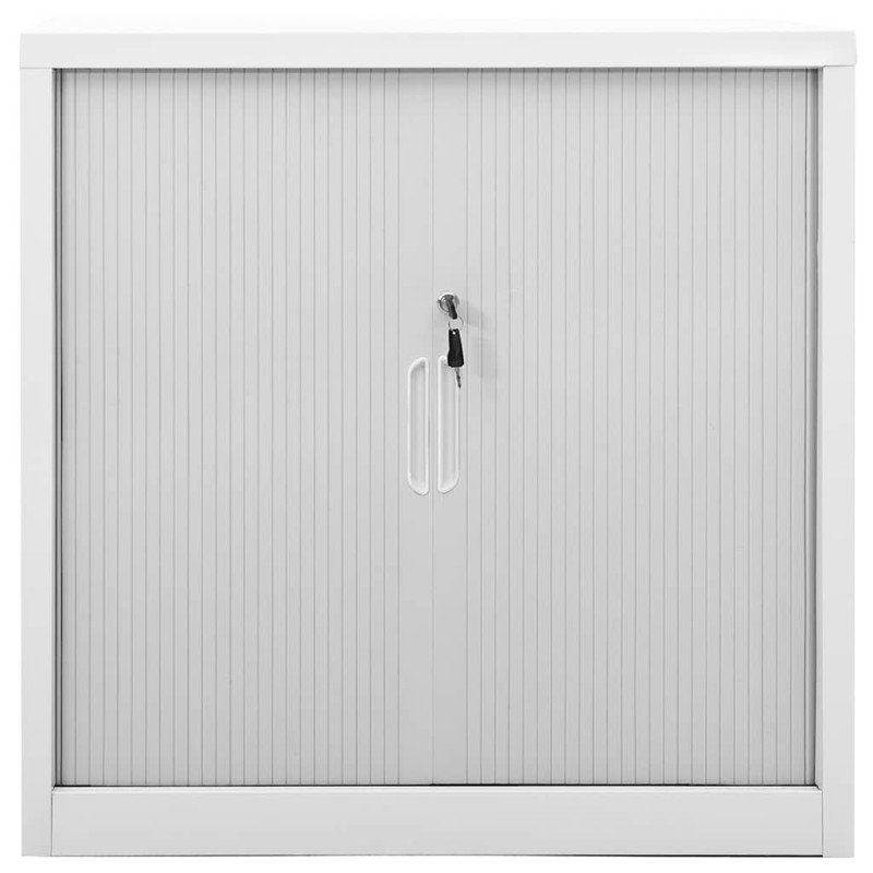 vidaXL Ντουλάπι με Συρόμενη Πόρτα Γκρι 90 x 40 x 90 εκ. Ατσάλινο