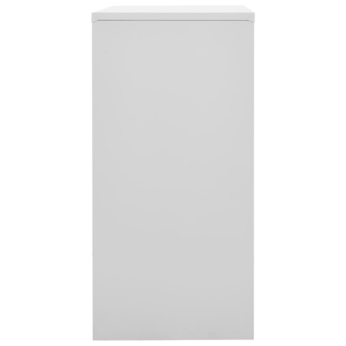 vidaXL Φοριαμός Ανοιχτό Γκρι / Κόκκινο 90 x 45 x 92,5 εκ. Ατσάλινος