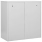 vidaXL Φοριαμός Ανοιχτό Γκρι / Κόκκινο 90 x 45 x 92,5 εκ. Ατσάλινος