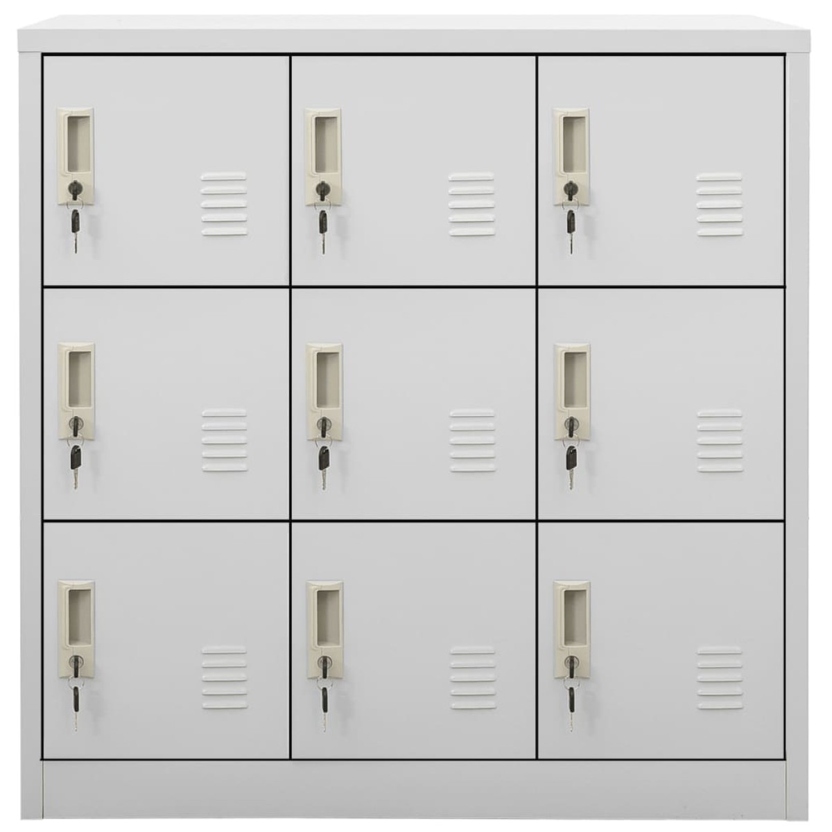 vidaXL Φοριαμός Ανοιχτό Γκρι 90 x 45 x 92,5 εκ. Ατσάλινος
