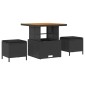 vidaXL Σετ Καναπέ Κήπου 8 τμχ. 7-Αριθμός καθισμάτων Μαύρο