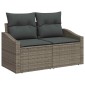 vidaXL Σετ Καναπέ Κήπου 9 τμχ. 8-Αριθμός καθισμάτων Γκρι