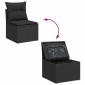vidaXL Σετ Καναπέ Κήπου 14 τμχ. 9-Αριθμός καθισμάτων Μαύρο