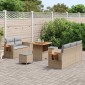 vidaXL Σετ Καναπέ Κήπου 10 τμχ. 7-Αριθμός καθισμάτων
