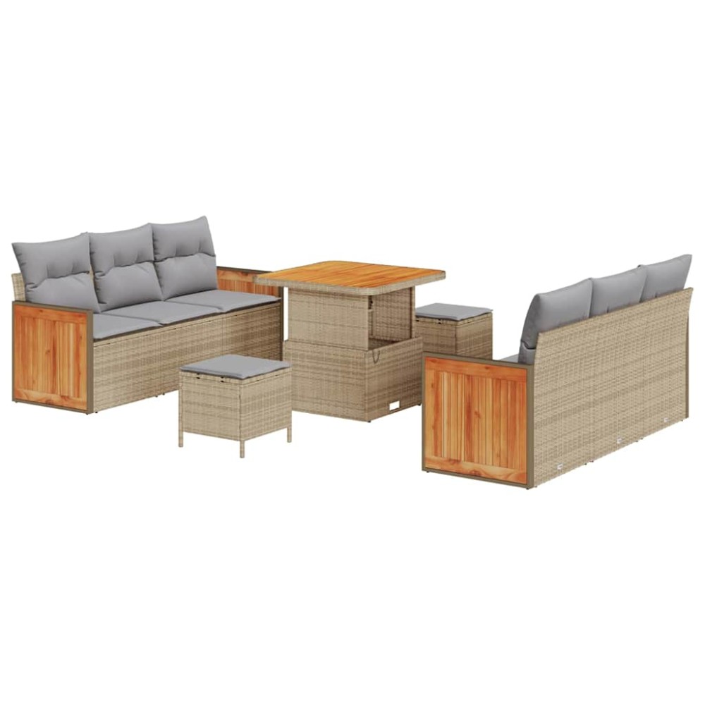 vidaXL Σετ Καναπέ Κήπου 11 τμχ. 8-Αριθμός καθισμάτων