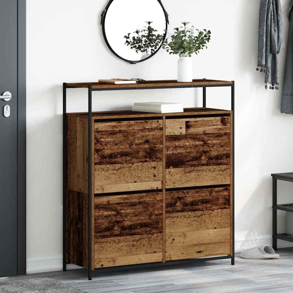vidaXL Ντουλάπα Παπουτσιών 100 x 34 x 112 εκ Επεξεργασμένο Ξύλο