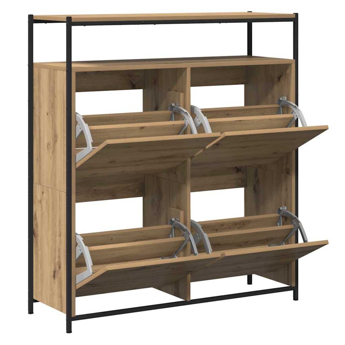 vidaXL Ντουλάπα Παπουτσιών 100 x 34 x 112 εκ Επεξεργασμένο Ξύλο