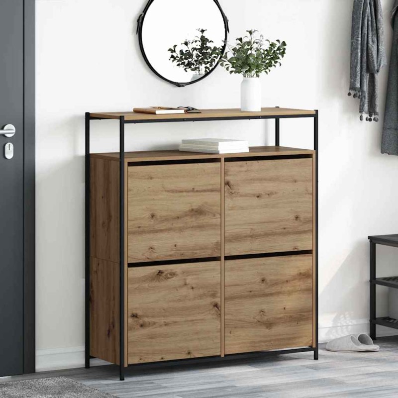 vidaXL Ντουλάπα Παπουτσιών 100 x 34 x 112 εκ Επεξεργασμένο Ξύλο