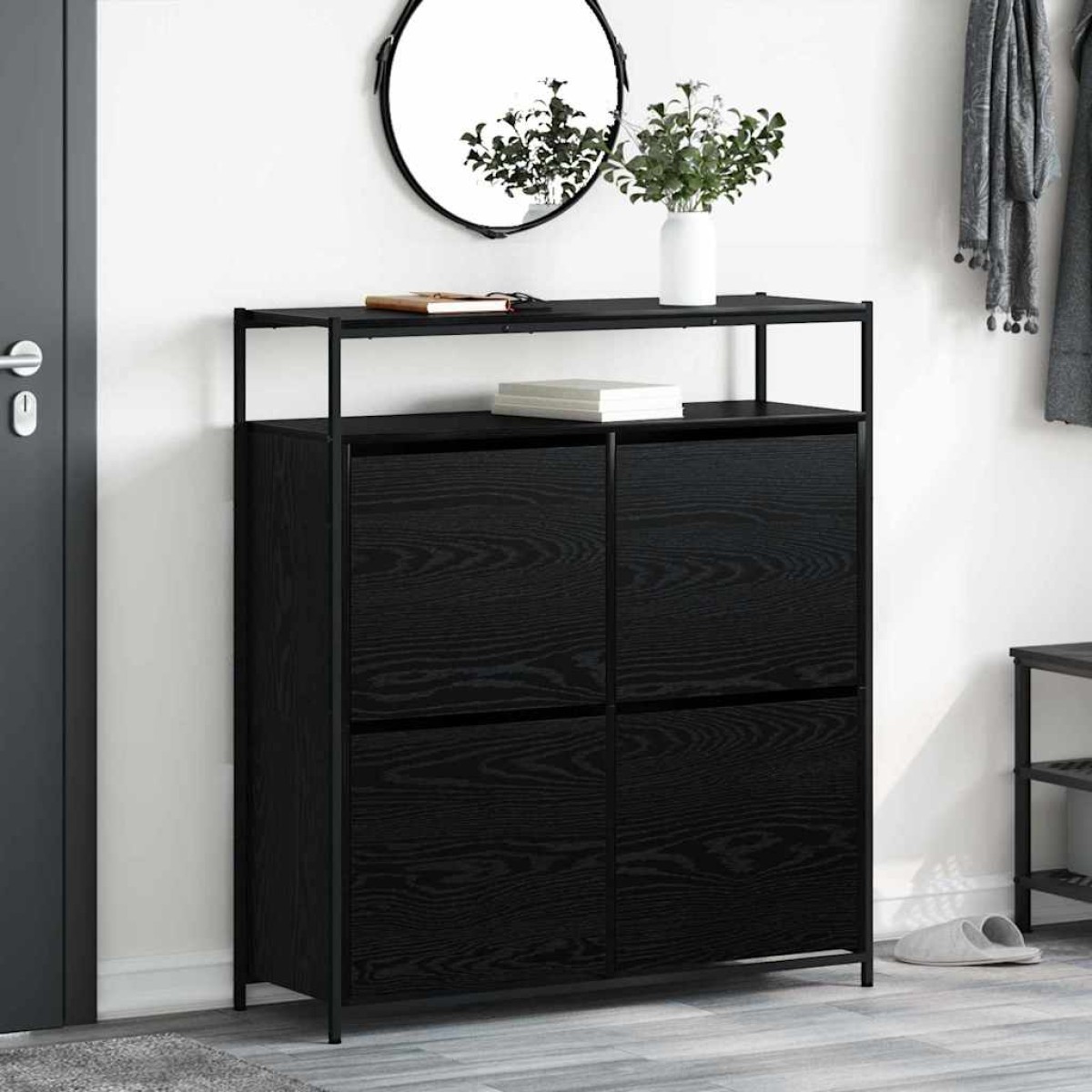 vidaXL Ντουλάπα Παπουτσιών 100 x 34 x 112 εκ Επεξεργασμένο Ξύλο