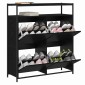 vidaXL Ντουλάπα Παπουτσιών 100 x 34 x 112 εκ Επεξεργασμένο Ξύλο