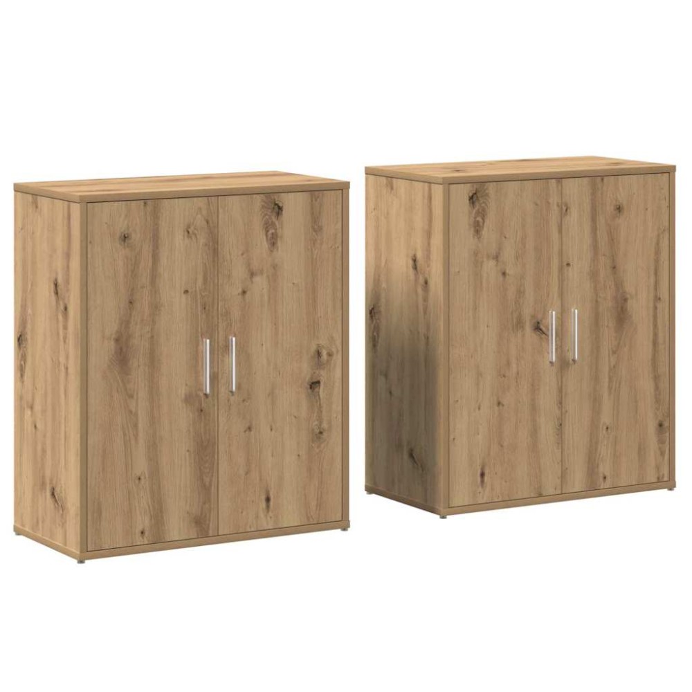 vidaXL Πλαϊνό γραφείο 2 τμχ. Artisan Oak 60 x 31 x 70 εκ