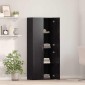 vidaXL Γραφείο Ντουλάπι Μαύρη Οξυά 60 x 32 x 152,5 εκ