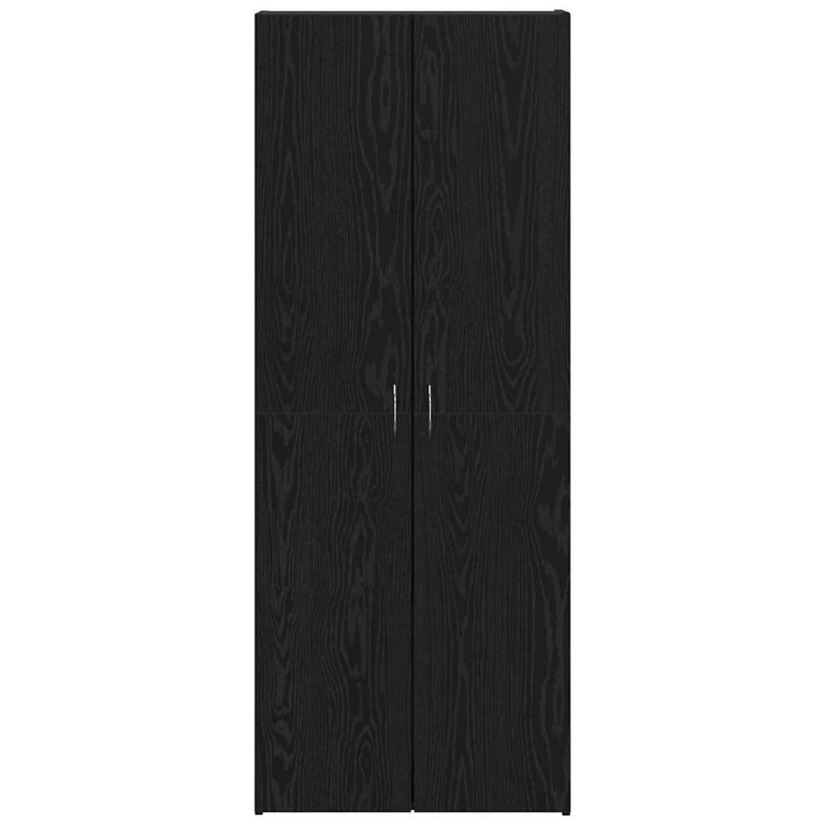 vidaXL Γραφείο Ντουλάπι Μαύρη Οξυά 60 x 32 x 152,5 εκ