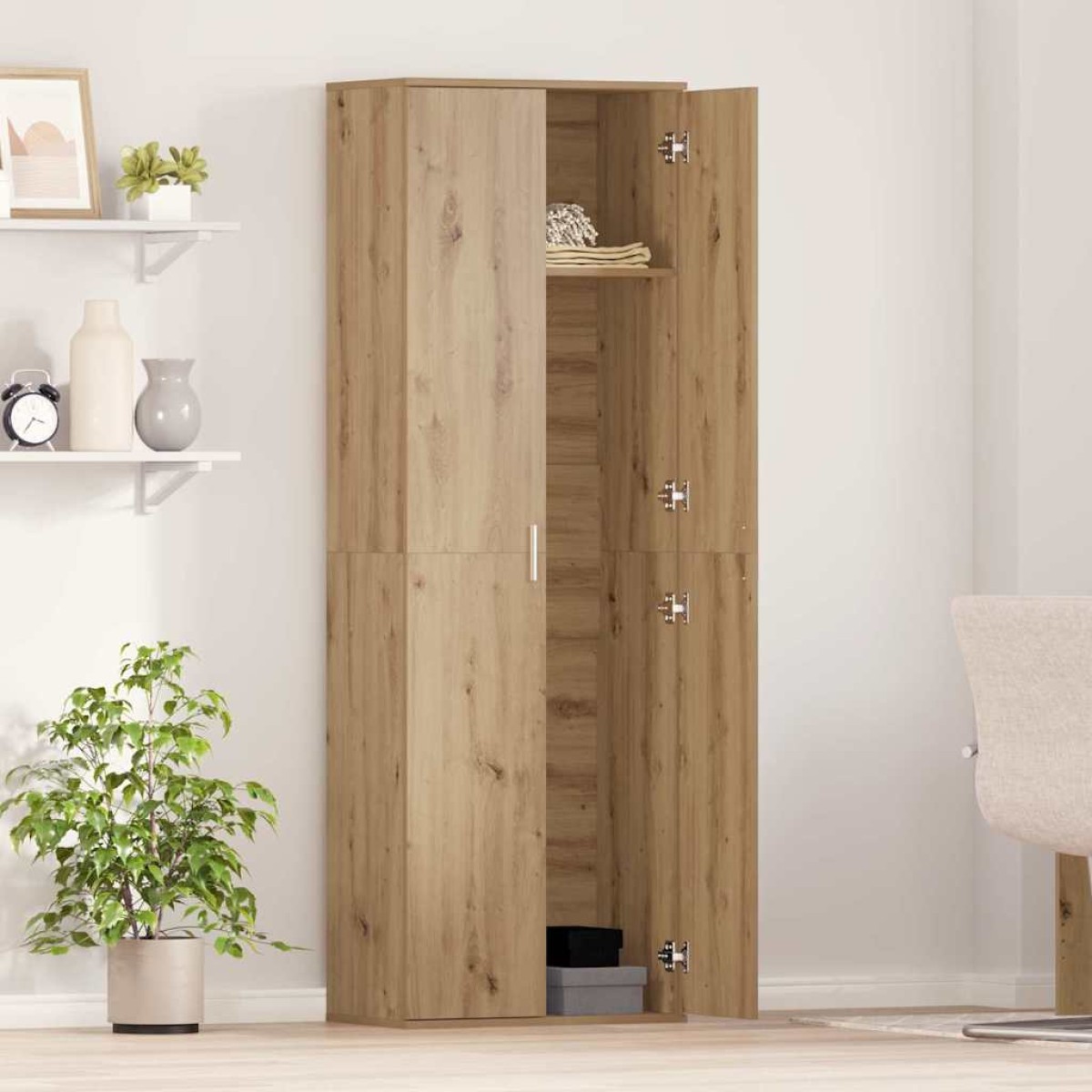 vidaXL Highboard 60 x 35 x 180 εκατοστά Επεξεργασμένο Ξύλο