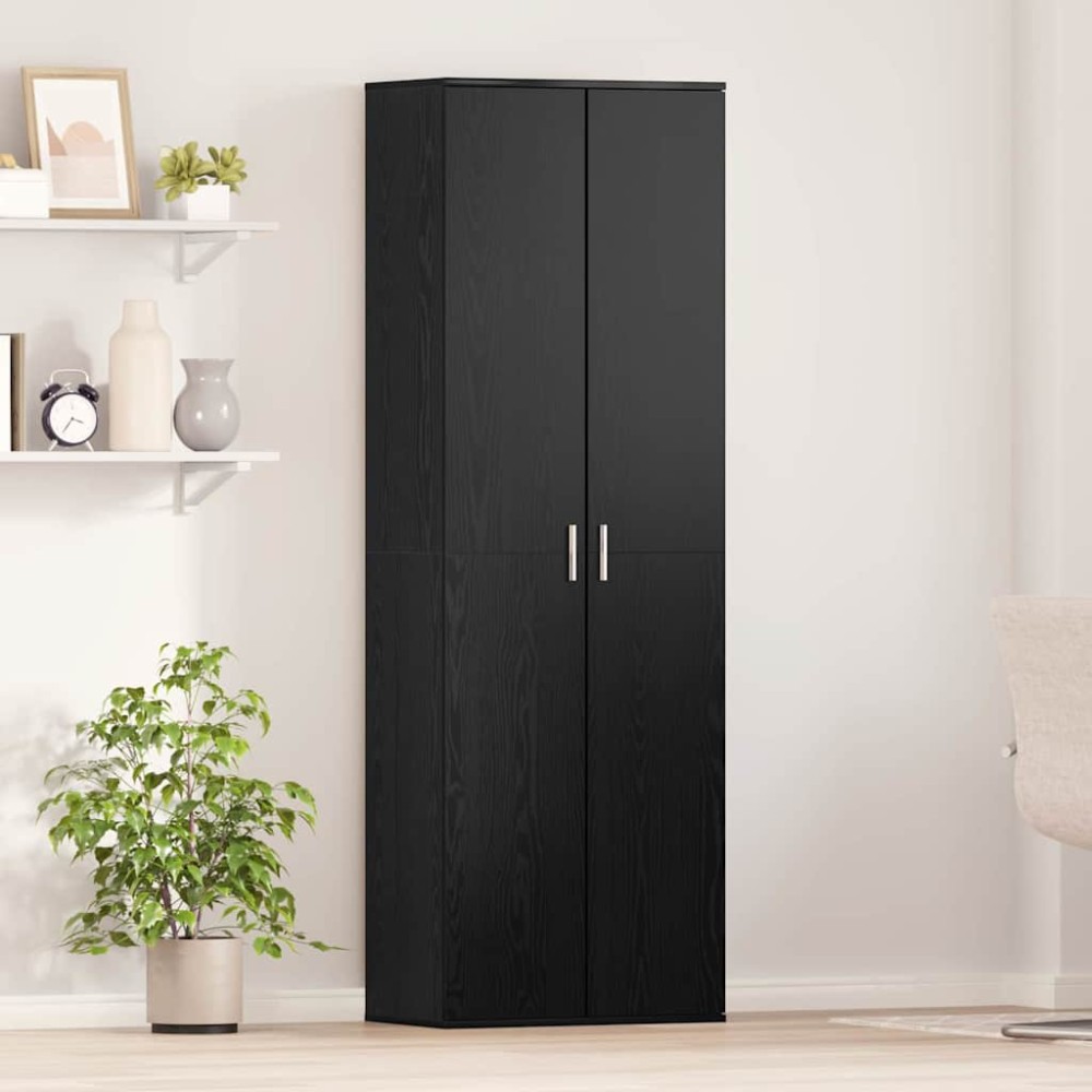 vidaXL Highboard 60 x 35 x 180 εκατοστά Επεξεργασμένο Ξύλο Μαύρη δρυς