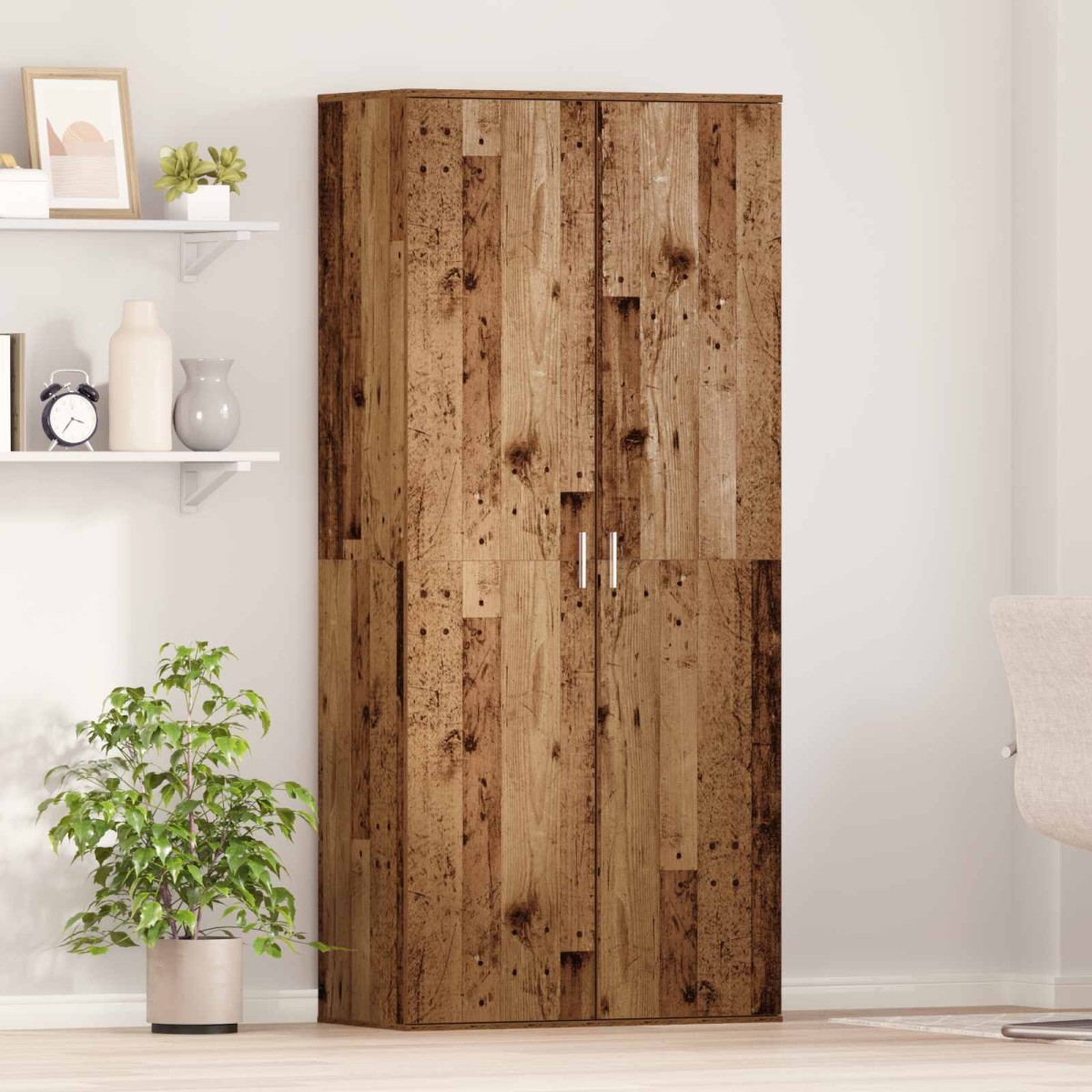 vidaXL Highboard 80 x 39 x 178 εκ Επεξεργασμένο Ξύλο Παλαιωμένο ξύλο