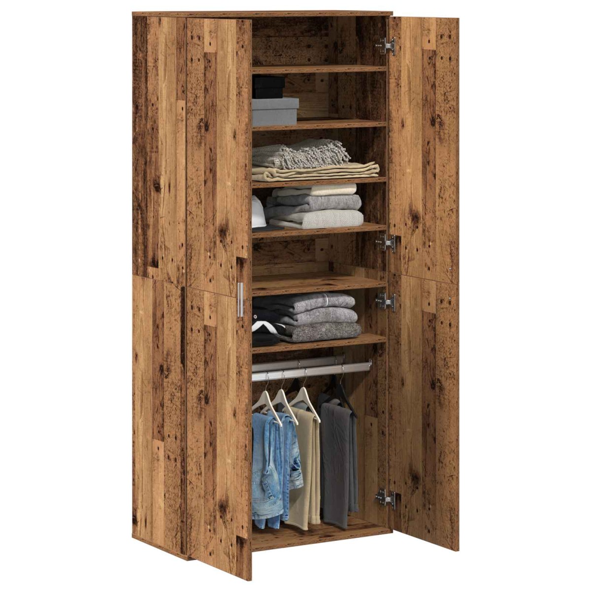 vidaXL Highboard 80 x 39 x 178 εκ Επεξεργασμένο Ξύλο Παλαιωμένο ξύλο