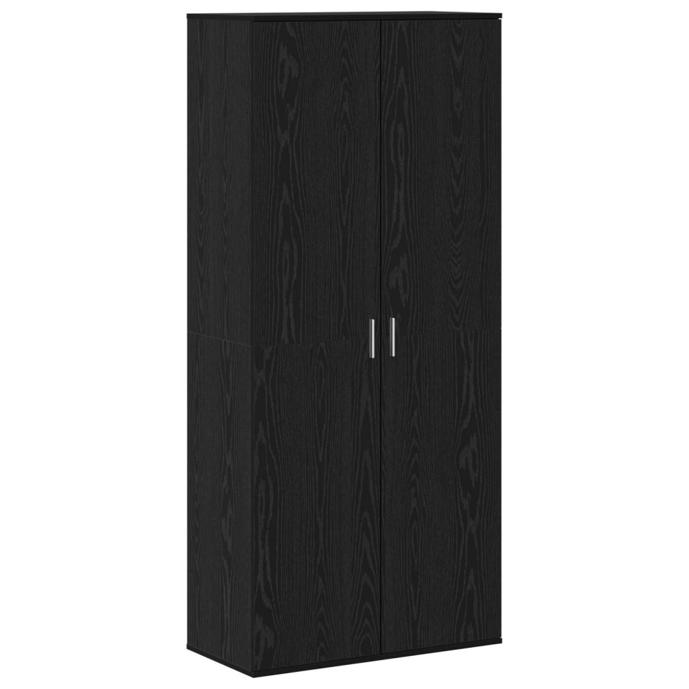 vidaXL Γραφείο 80 x 39 x 178 εκ Επεξεργασμένο Ξύλο Μαύρη δρυς