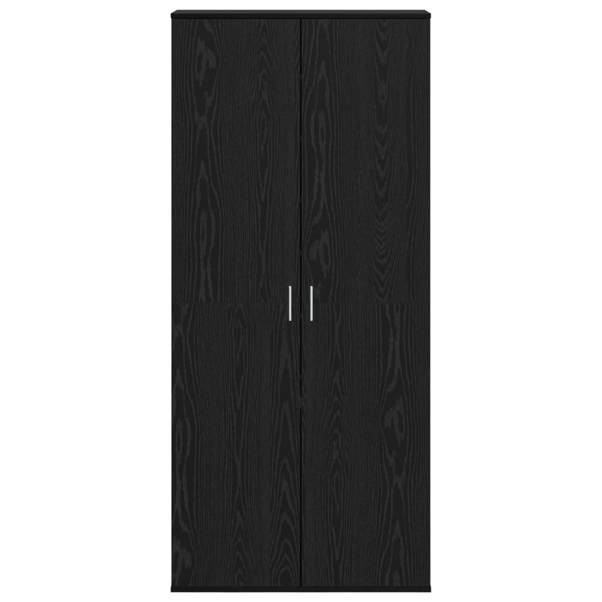 vidaXL Γραφείο 80 x 39 x 178 εκ Επεξεργασμένο Ξύλο Μαύρη δρυς