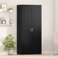 vidaXL Γραφείο 80 x 39 x 178 εκ Επεξεργασμένο Ξύλο Μαύρη δρυς