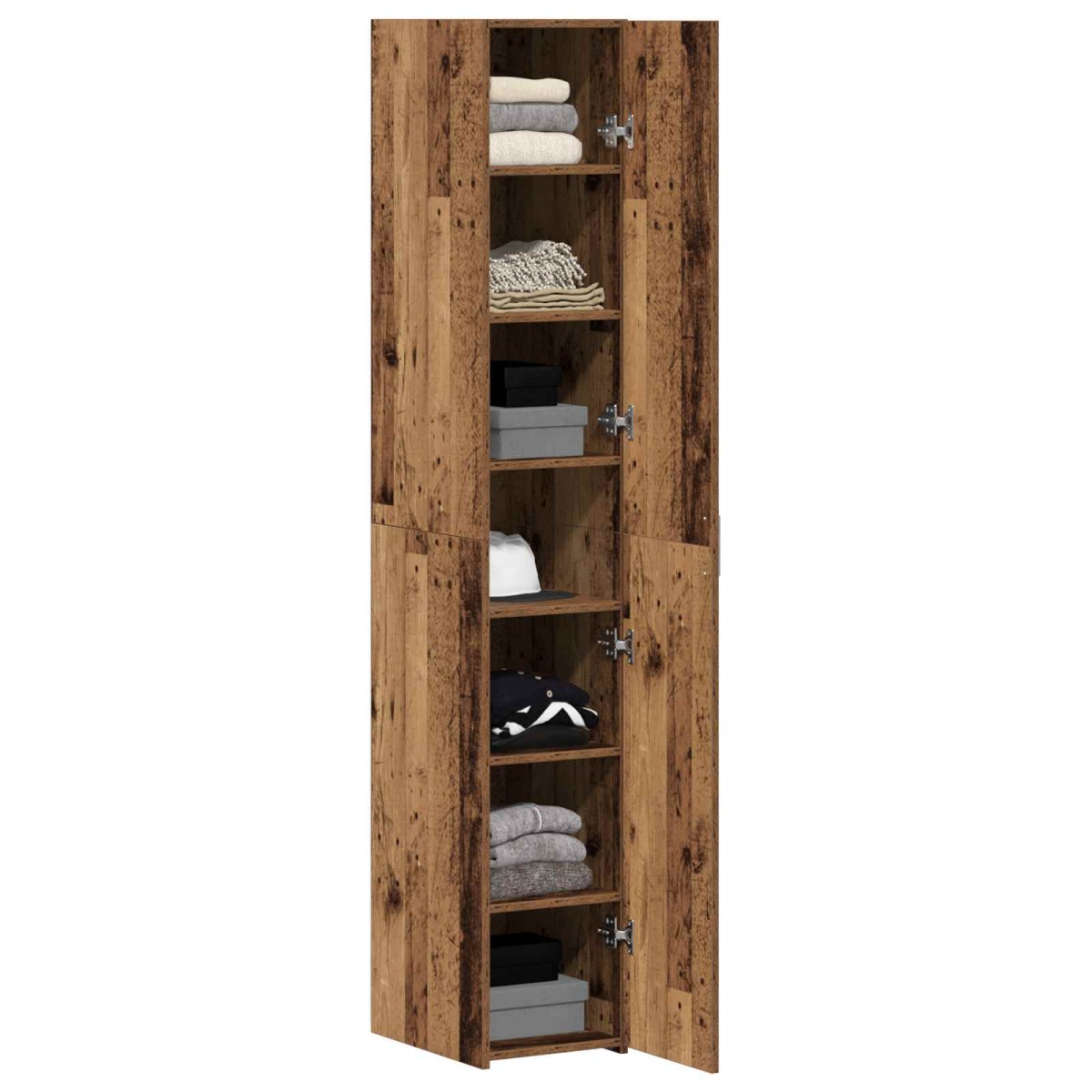 vidaXL Highboard Παλιό ξύλο 30 x 42,5 x 185 εκ