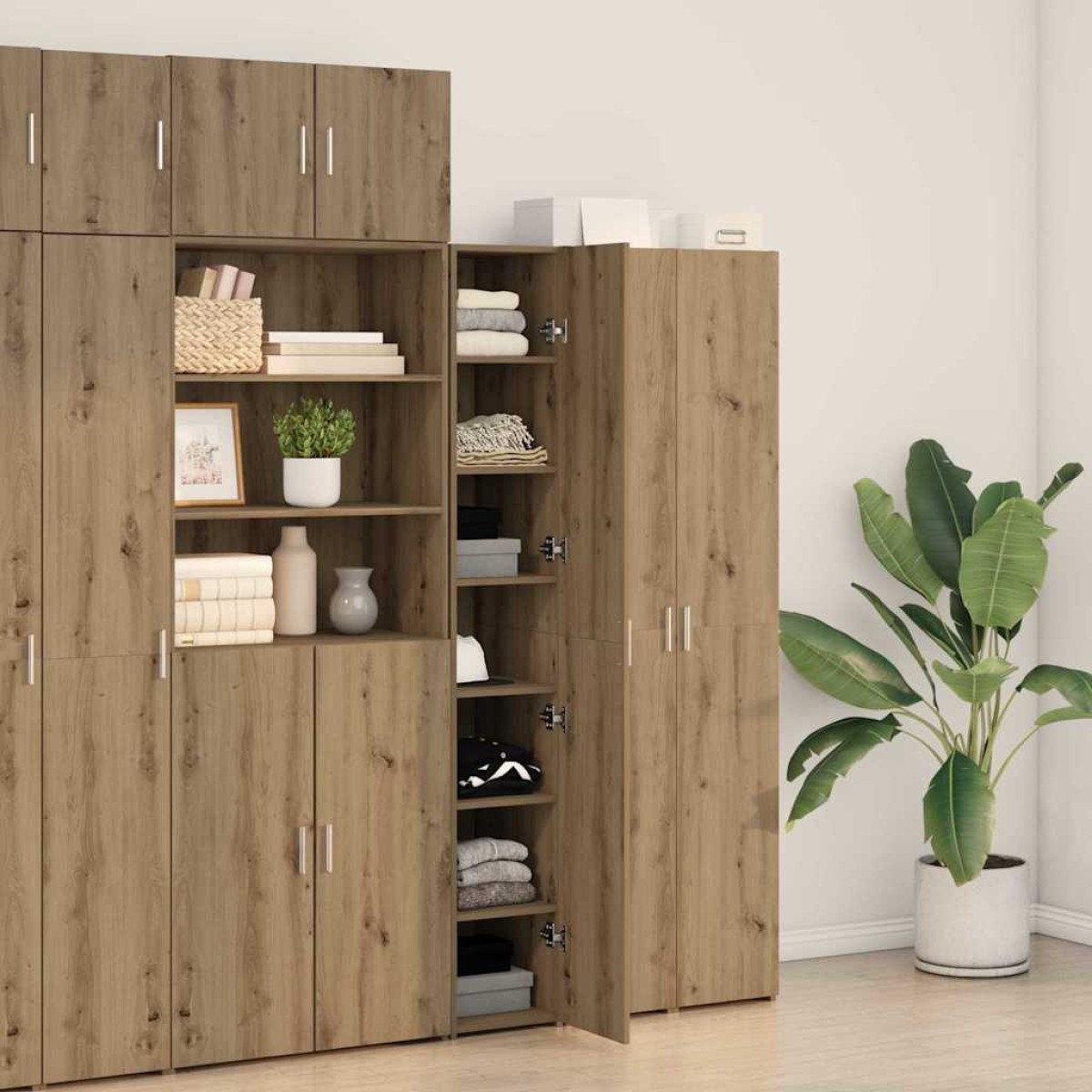 vidaXL Highboard Artisan Oak 30 x 42,5 x 185 εκ