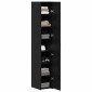 vidaXL Highboard Μαύρη Οξυά 30 x 42,5 x 185 εκ